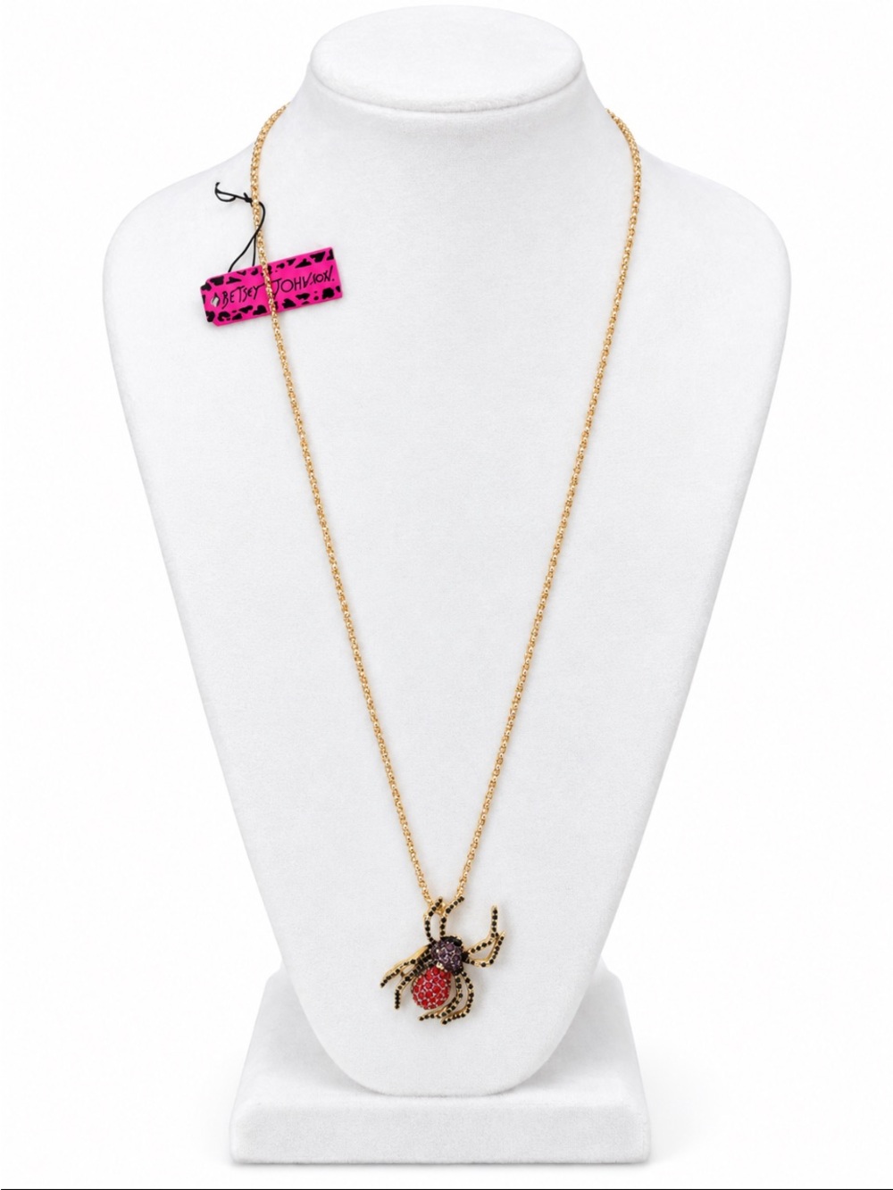 Betsey Johnson Glampire Spider Necklace 🕷️🆕🕷️